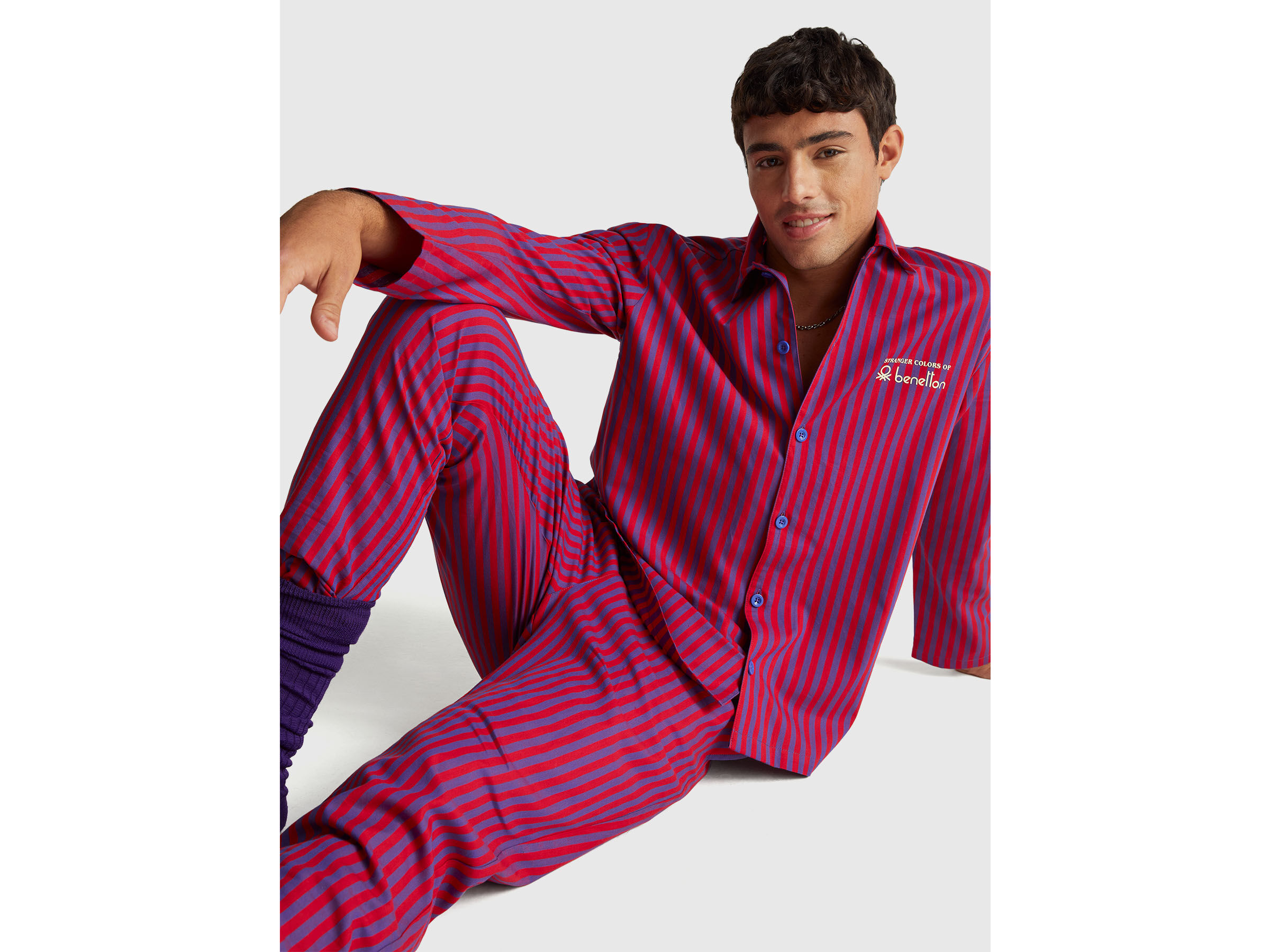 PYJAMA(JACKET+TROUSE Men image number 3